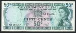 The Government of Fiji, a group of the ND (1969-71) Issues comprising, 50 Cents, blue-green; $1, rep