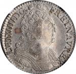 FRANCE. 1/2 Ecu, 1711-&. Aix Mint. Louis XIV. NGC AU-55.