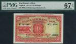 Barclays Bank (Dominion, Colonial and Overseas), Southwest Africa, 10 shillings, 29 November 1958, s