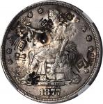 1877-S Trade Dollar. AU Details--Chopmarked (NGC).