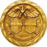 1921 Ferdinand Foch Gold Award Medal. Rarity-Unique. Mint State.