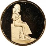 EGYPT. 50 Pounds, AH 1420/1999. Pennsylvania (Franklin) Mint. NGC PROOF-63 Ultra Cameo.