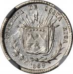 COSTA RICA. 5 Centavos, 1869-GW. NGC AU Details--Surface Hairlines.