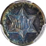 1865 Silver Three-Cent Piece. MS-65 (PCGS).
