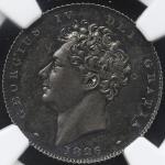GREAT BRITAIN George IV ジョージ4世(1820~30) 6Pence 1826 NGC-PF64 トーン Proof UNC+