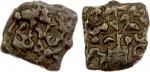 POST-MAURYAN: Anonymous, ca. 2nd century BC, AE square unit (3.87g), Pieper-1102, elephant, Indradhv