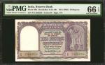 INDIA. Reserve Bank. 10 Rupees, ND (1962). P-40b. Consecutive. PMG Gem Uncirculated 66 EPQ.