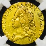 GREAT BRITAIN George II ジョージ2世(1727~60) Guinea 1751 NGC-XF Details“Cleaned“ 洗浄 VF