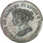 ITALIE - ITALYLucques, Elisa Bonaparte et Felix Baciocchi (1805-1814). 5 centesimi 1806, Florence.  