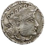 CHORESMIA: Shawat, ca. 725-750, AR tetradrachm (3.26g), Zeno-225413 (this piece), kings head right, 