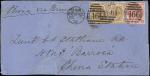 Hong Kong Covers and Cancellations Military Mail 1872 (17 Oct.) blue envelope addressed to a lieuten