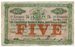 BANKNOTES. CHINA - FOREIGN BANKS. Chartered Bank of India, Australia & China : 5, 2 May 1927, Shangh