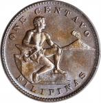 PHILIPPINES. Centavo, 1919-S. San Francisco Mint. PCGS MS-65 BN.