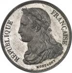 FRANCE - FRANCEIIe République (1848-1852). Essai de 5 francs, concours de Montagny, Frappe spéciale 
