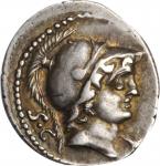 ROMAN REPUBLIC. L. Rustius. AR Denarius, Rome Mint, 74 B.C. NEARLY EXTREMELY FINE.