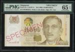 1999年新加坡10000圆样票，编号8PN003310，PMG65EPQ