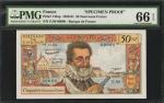 FRANCE. Banque de France. 50 Nouveaux Francs, 1959-61. P-143sp. Specimen Proof. PMG Gem Uncirculated