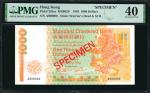 1985年香港渣打银行一仟圆。样张。(t) HONG KONG.  Standard Chartered Bank. 1000 Dollars, 1985. P-283as. Specimen. PM