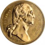 1876 Soleys Centennial Series - Independence Hall Medal. Gilt Copper. 38 mm. Musante GW-916, Baker-3