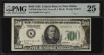 Fr. 2200-Kdgs. 1928 Dark Green Seal $500 Federal Reserve Note. Dallas. PMG Very Fine 25.