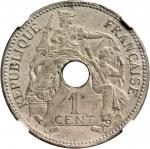 FRENCH INDO-CHINA. Cent Essai, 1896. NGC MS-62.