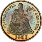 1887 Liberty Seated Dime. Proof-66+ (PCGS). CAC.