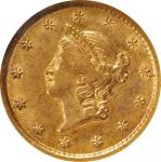 1851-O Gold Dollar. Winter-1. EF-40 (ANACS). OH.