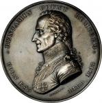 1910 American Academy of Arts and Sciences Benjamin Count Rumford Medal. Silver. 65 mm. By Moritz Fu