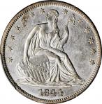 1844 Liberty Seated Half Dollar. AU-55 (PCGS).
