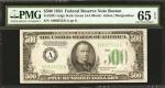 Fr. 2201-Adgs. 1934 $500 Federal Reserve Note. Boston. PMG Gem Uncirculated 65 EPQ.