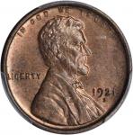 1921-S Lincoln Cent. MS-63 RB (PCGS).