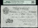 Bank of England, Basil Gage Catterns (1929-1934), 5, London, 8 June 1932, serial number 214/J 23749,