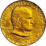 1922 Grant Memorial Gold Dollar. Star. MS-66 (PCGS). CAC.