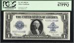 Fr. 237. 1923 $1  Silver Certificate. PCGS Currency Superb Gem New 67 PPQ.
