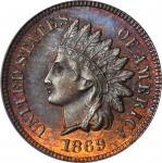 1869 Indian Cent. MS-65 RB (PCGS).