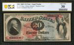 Fr. 127. 1869 $20 Legal Tender Note. PCGS Banknote Very Fine 30.