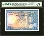 MALI. Banque de la Repulique du Mali. 1000 Francs, 22.9.1960. P-9s. Specimen. PMG Superb Gem Uncircu