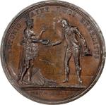 1779 (1789) Anthony Wayne at Stony Point Obverse Cliche. Betts-565. Bronzed tin, 53.6 mm. MS-61 (PCG