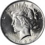 1923 Peace Silver Dollar. MS-66+ (PCGS). CAC.