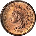 1875 Indian Cent. MS-64 RB (PCGS).