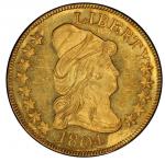 1804 Capped Bust Right Eagle. Bass Dannreuther-1. Rarity-4+. Crosslet 4. Mint State-63+ (PCGS).