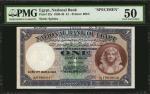 EGYPT. National Bank of Egypt. 1 Pound, 1930-48. P-22s. Specimen. PMG About Uncirculated 50.
