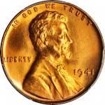 1941 Lincoln Cent. FS-101. Doubled Die Obverse. MS-66 RD (PCGS). CAC.