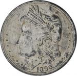 1896 Bryan Dollar. 16 To 1 - NIT. Cast Type Metal. 87 mm. 148.6 grams. Schornstein-804. Very Fine.
