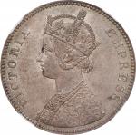 1882年印度 1 卢比。加尔各答铸币厂。INDIA. Alwar. Rupee, 1882. Calcutta Mint. Mangal Singh (under Victoria as Empre