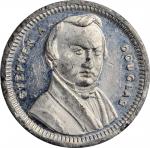 1860 Stephen Douglas Political Medalet. DeWitt-SD 1860-22. White Metal. Plain Edge. 20 mm. Mint Stat