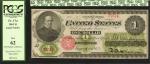 Fr. 17a. 1862 $1  Legal Tender Note. PCGS New 62.