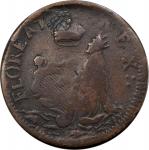 Undated (ca. 1652-1674) St. Patrick Farthing. Martin 3b.4-Fa.1, W-11500. Rarity-7. Copper. Sea Beast