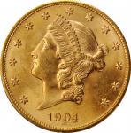 1904 Liberty Head Double Eagle. MS-62 (PCGS). CAC. OGH--First Generation.