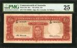 AUSTRALIA. Lot of (2). Commonwealth of Australia. 5 & 10 Pounds, ND (1949-52). P-27c & 28d. PMG Very
